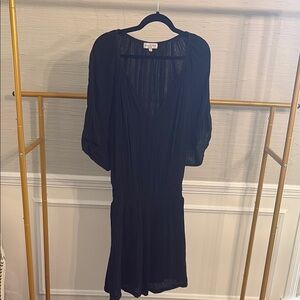 Michael Stars Sheer Black Top